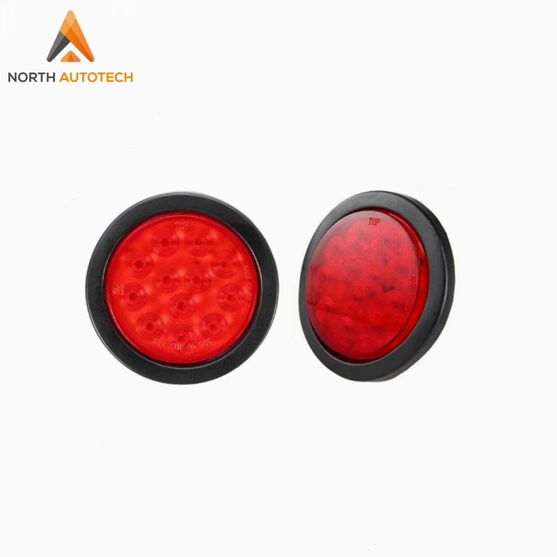 Trailer 4 Inch 24 LED Round Stop Turn Tail Backup Reverse Truck Lights