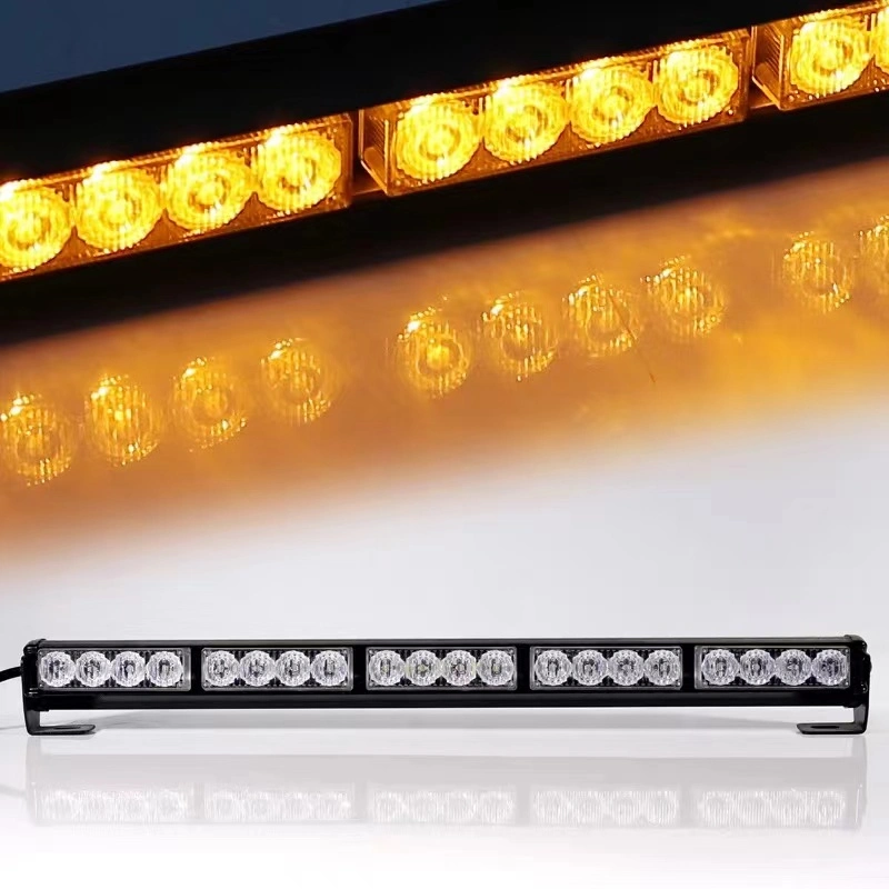 DC12V LED Strobe Emergency Lights Vehicle Surface Mount Grille Warning Ambulance Strobe Light Heads Car Truck Flasher