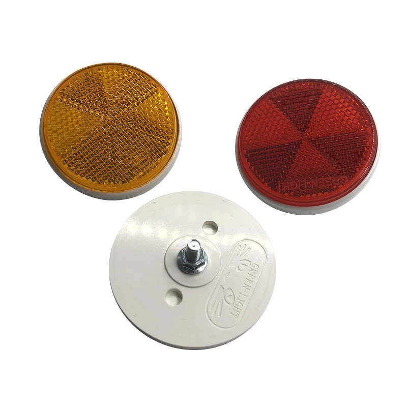 Yellow 59mm Round Truck Reflector