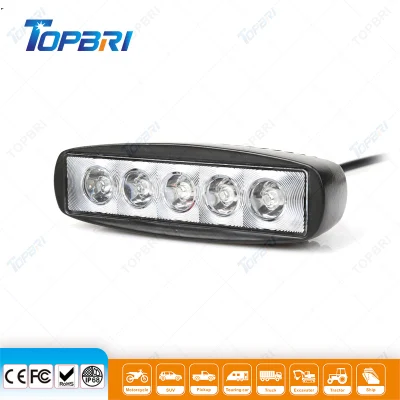 Epistar 15W LED バーワークライト SUV オフロードボート用