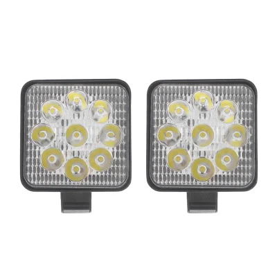 LED 車作業灯 12V 24V 16LED 14LED 作業灯 48W 42W 27W 車 SUV オフロード車ラウンドスクエア LED ライトバー