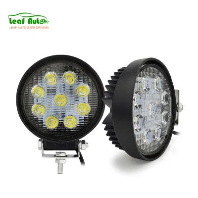 Farol de Mirha LED 12V 24V 4 インチ 27W ラウンド LED ライト 27W スクエア 27W LED ワークライト オフロードトラクター用